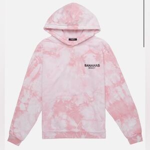 BANANAS MONKEY PINK HOODIE- Size L